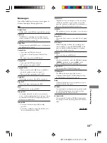 Preview for 59 page of Sony CMT-CP505MD Operating Instructions Manual