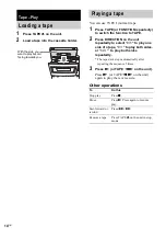 Preview for 14 page of Sony CMT-CPX11 Operating Instructions Manual
