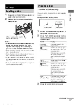 Preview for 11 page of Sony CMT-CPZ1 Operating Instructions Manual