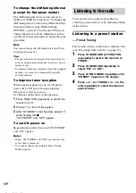 Preview for 16 page of Sony CMT-CPZ1 Operating Instructions Manual