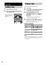 Preview for 18 page of Sony CMT-CPZ1 Operating Instructions Manual