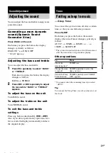 Preview for 21 page of Sony CMT-CPZ1 Operating Instructions Manual