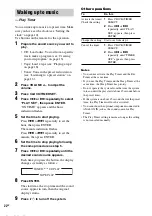 Preview for 22 page of Sony CMT-CPZ1 Operating Instructions Manual