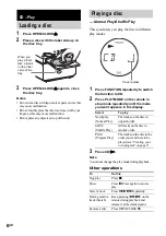 Предварительный просмотр 6 страницы Sony CMT-CQ1 - Micro Hi Fi Component System Operating Instructions Manual