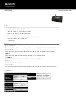 Preview for 1 page of Sony CMT-CX4iP Specifications