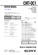 Sony CMT-DC1 Service Manual preview