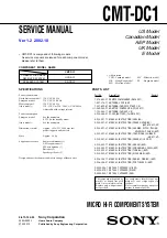 Предварительный просмотр 1 страницы Sony CMT-DC1 Service Manual