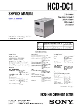 Preview for 2 page of Sony CMT-DC1 Service Manual