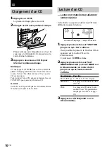 Preview for 10 page of Sony CMT-DC500MD (French) Mode D'Emploi
