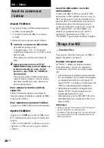 Preview for 26 page of Sony CMT-DC500MD (French) Mode D'Emploi