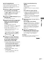 Preview for 27 page of Sony CMT-DC500MD (French) Mode D'Emploi