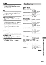 Предварительный просмотр 55 страницы Sony CMT-DC500MD (French) Mode D'Emploi