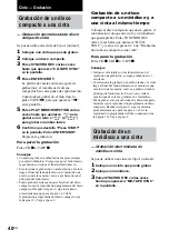 Preview for 96 page of Sony CMT-DC500MD (French) Mode D'Emploi