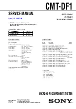 Sony CMT-DF1 Service Manual preview