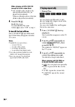 Preview for 36 page of Sony CMT-DH3 Operating Instructions Manual