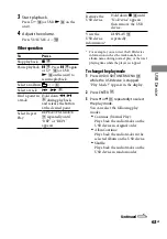 Preview for 63 page of Sony CMT-DH3 Operating Instructions Manual