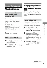 Preview for 67 page of Sony CMT-DH3 Operating Instructions Manual