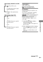 Preview for 71 page of Sony CMT-DH3 Operating Instructions Manual