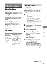 Preview for 73 page of Sony CMT-DH3 Operating Instructions Manual