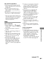 Preview for 87 page of Sony CMT-DH3 Operating Instructions Manual