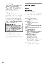 Preview for 94 page of Sony CMT-DH3 Operating Instructions Manual