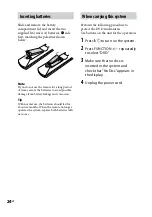 Preview for 24 page of Sony CMT-DH50R Operating Instructions Manual