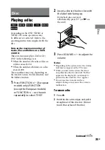 Предварительный просмотр 35 страницы Sony CMT-DH50R Operating Instructions Manual