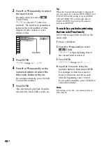 Предварительный просмотр 42 страницы Sony CMT-DH50R Operating Instructions Manual