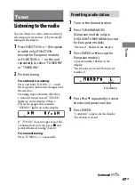 Preview for 67 page of Sony CMT-DH50R Operating Instructions Manual