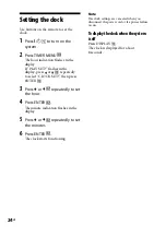 Preview for 24 page of Sony CMT-DH5BT Operating Instructions Manual