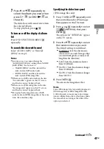 Preview for 47 page of Sony CMT-DH5BT Operating Instructions Manual