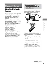 Preview for 63 page of Sony CMT-DH5BT Operating Instructions Manual