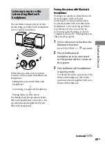 Preview for 67 page of Sony CMT-DH5BT Operating Instructions Manual