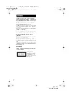 Preview for 2 page of Sony CMT-DX400 Operating Instructions Manual