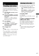 Preview for 21 page of Sony CMT-DX400 Operating Instructions Manual