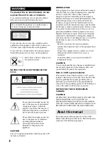 Preview for 2 page of Sony CMT-E301 Operating Instructions Manual