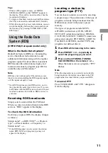 Preview for 11 page of Sony CMT-E301 Operating Instructions Manual
