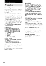 Preview for 16 page of Sony CMT-E301 Operating Instructions Manual