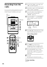 Предварительный просмотр 16 страницы Sony CMT-ED1 - Micro Hi Fi Component System Operating Instructions Manual