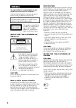 Preview for 2 page of Sony CMT-ED2 - Micro Hi Fi Component System Operating Instructions Manual
