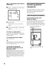 Preview for 10 page of Sony CMT-ED2 - Micro Hi Fi Component System Operating Instructions Manual