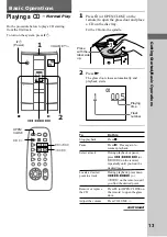 Preview for 13 page of Sony CMT-ED2 - Micro Hi Fi Component System Operating Instructions Manual
