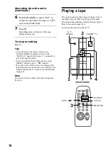 Предварительный просмотр 18 страницы Sony CMT-ED2 - Micro Hi Fi Component System Operating Instructions Manual