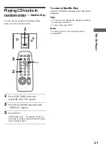 Preview for 21 page of Sony CMT-ED2 - Micro Hi Fi Component System Operating Instructions Manual