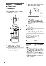 Preview for 22 page of Sony CMT-ED2 - Micro Hi Fi Component System Operating Instructions Manual