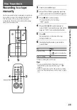 Предварительный просмотр 23 страницы Sony CMT-ED2 - Micro Hi Fi Component System Operating Instructions Manual