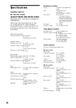 Preview for 34 page of Sony CMT-ED2 - Micro Hi Fi Component System Operating Instructions Manual