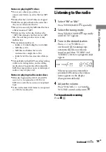 Preview for 13 page of Sony CMT-EH25 Operating Instructions Manual