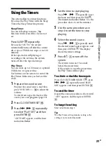 Preview for 21 page of Sony CMT-EH25 Operating Instructions Manual