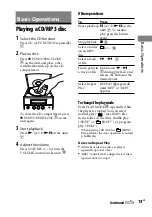 Предварительный просмотр 13 страницы Sony CMT-EH55DAB Operating Instructions Manual